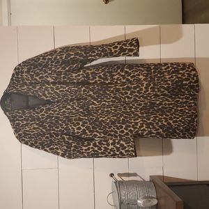 Cheetah dress coat